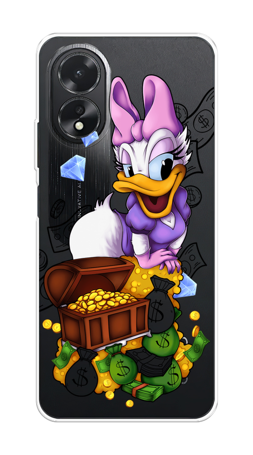 

Чехол на Oppo A38 "Rich Daisy Duck", Коричневый;белый;фиолетовый, 2515350-1