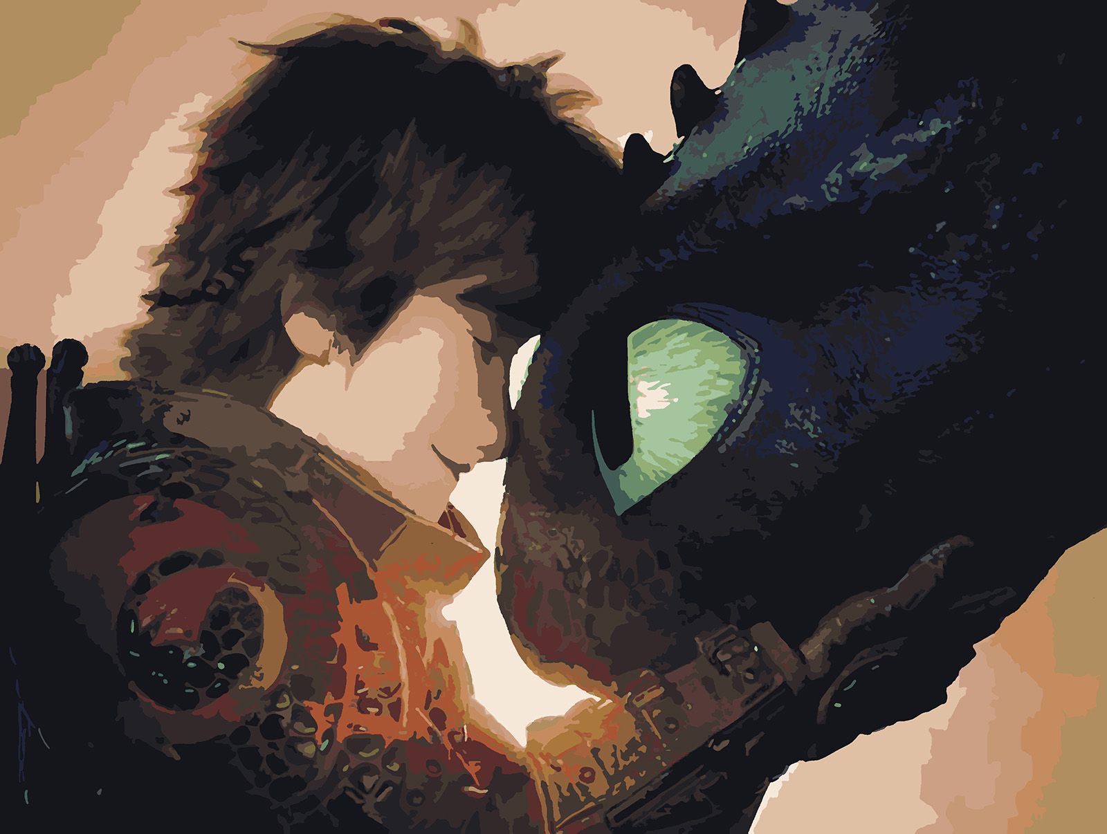 

Картина по номерам Красиво Красим Как приручить дракона 2, 70 х 100 см, Как приручить дракона 2