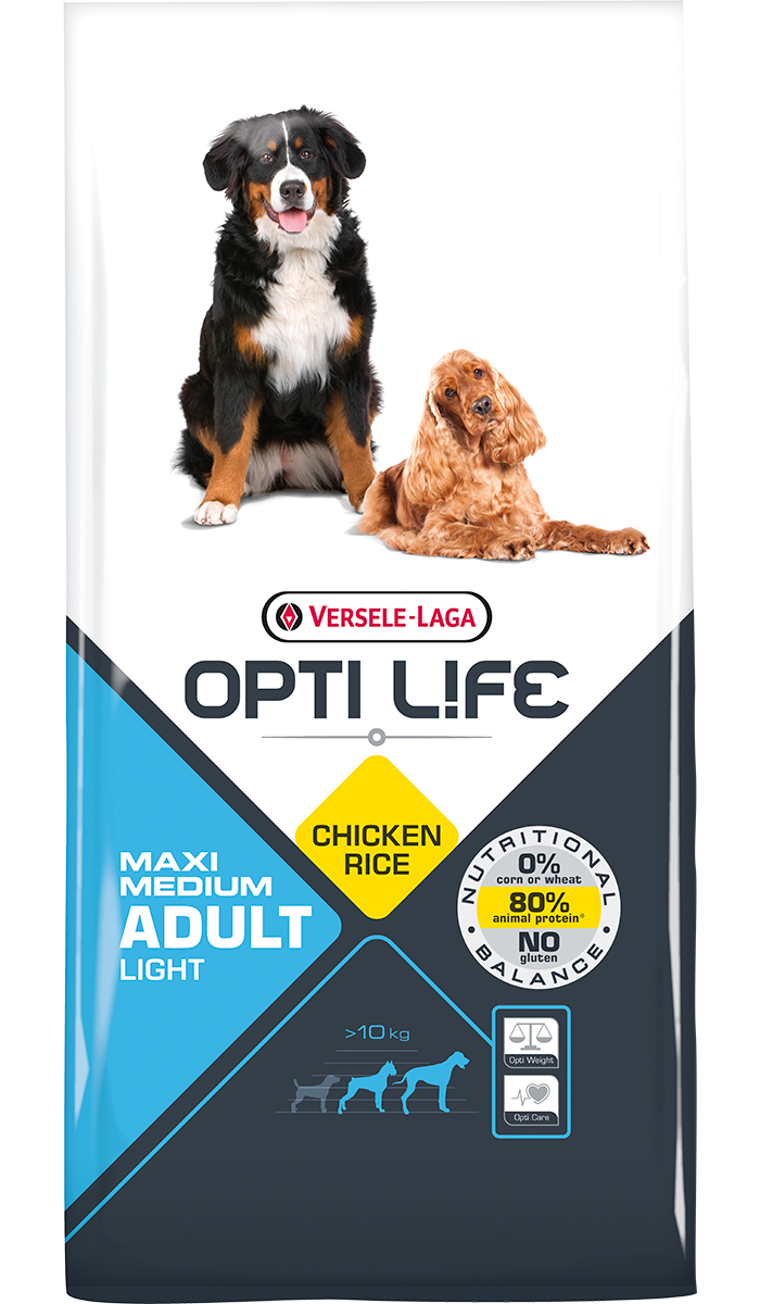 

Сухой корм для собак Versele-Laga Opti Life Light, для крупных пород, курица, рис, 12.5кг, Opti Life Light