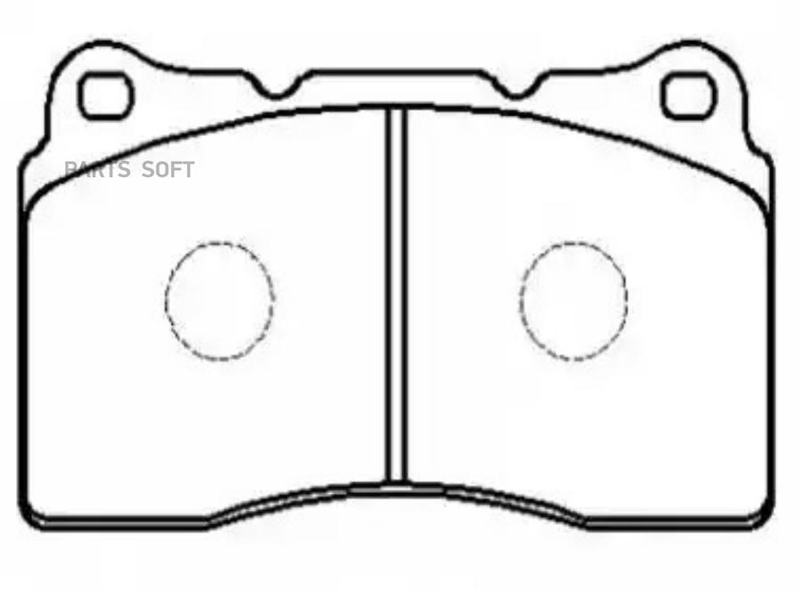 

Колодки тормозные дисковые MITSUBISHI: Lancer EVO 2003 ON (BREMBO) \ VOLVO: S60 HSB HP8300