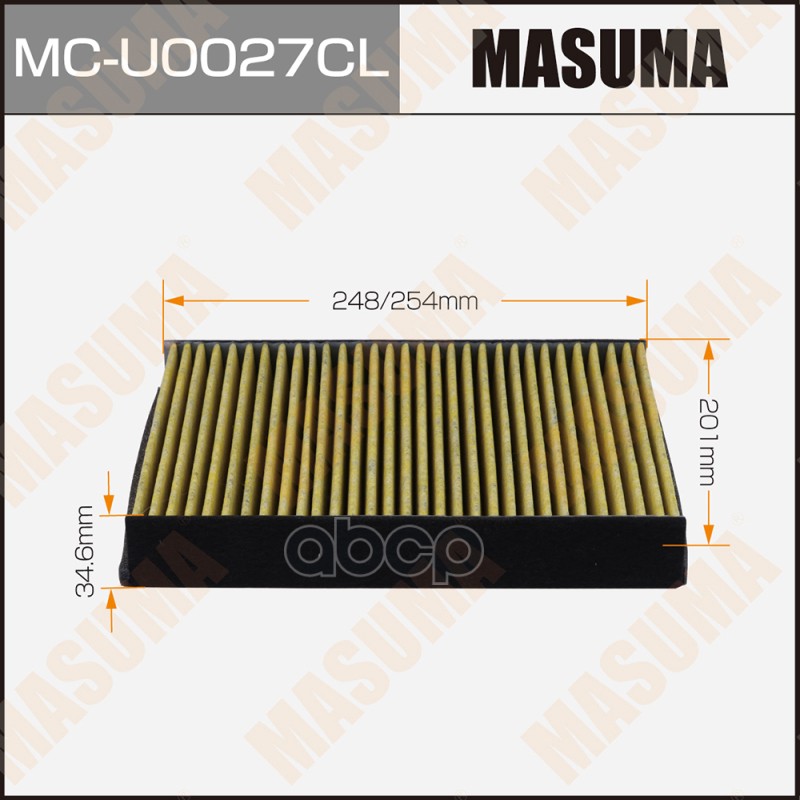 

MASUMA Фильтр салона MASUMA MCU0027CL 5128504 KUGA уголь 1шт