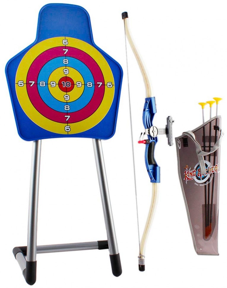 фото Набор стрельба по мишени спортивные игры (лук со стрелами и мишель), 9922-21 cs toys