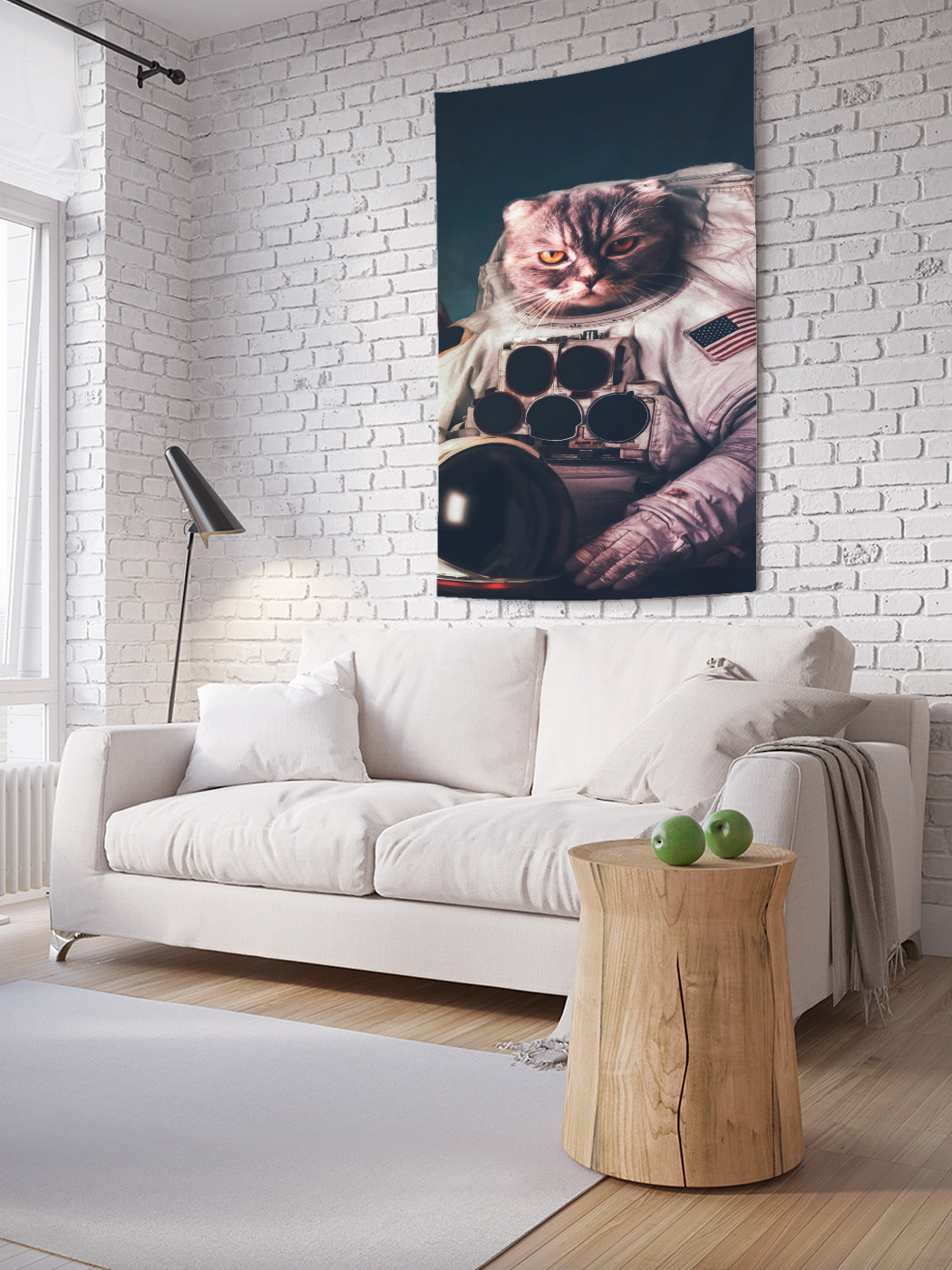 

Вертикальное фотопанно на стену JoyArty Кот астронавт 150x200 см, Кот астронавт