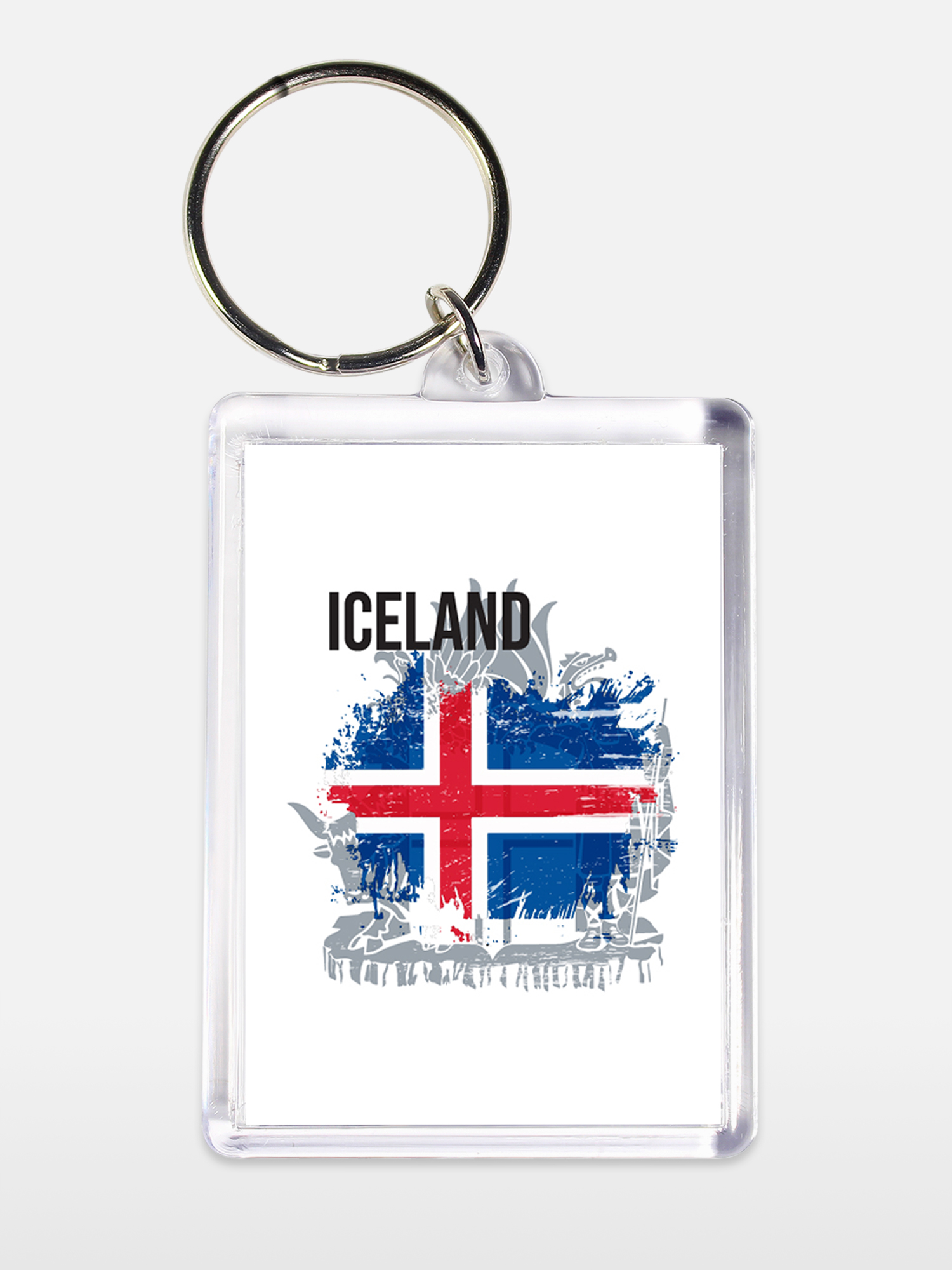 Брелок унисекс Страны, города белый