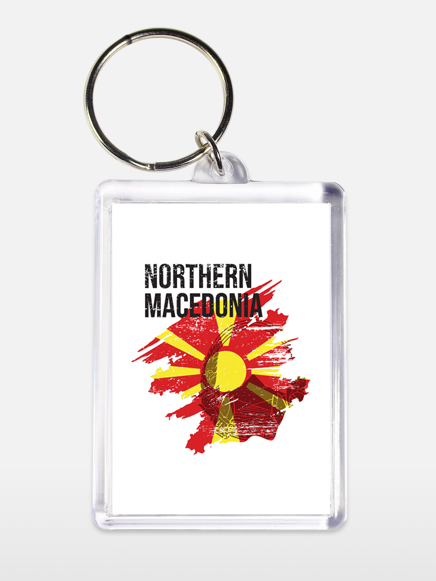 Брелок унисекс Македония белый