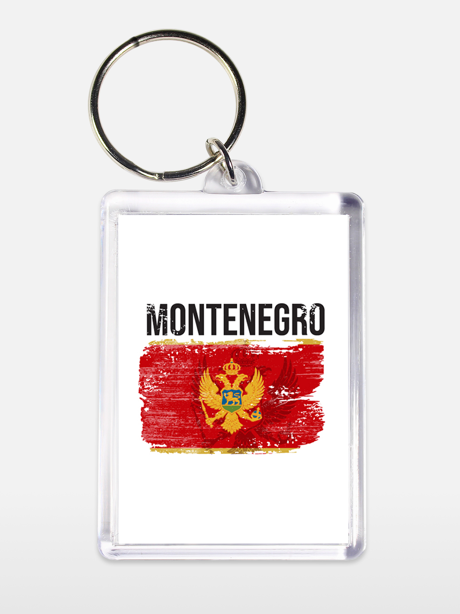 Брелок унисекс Черногория белый