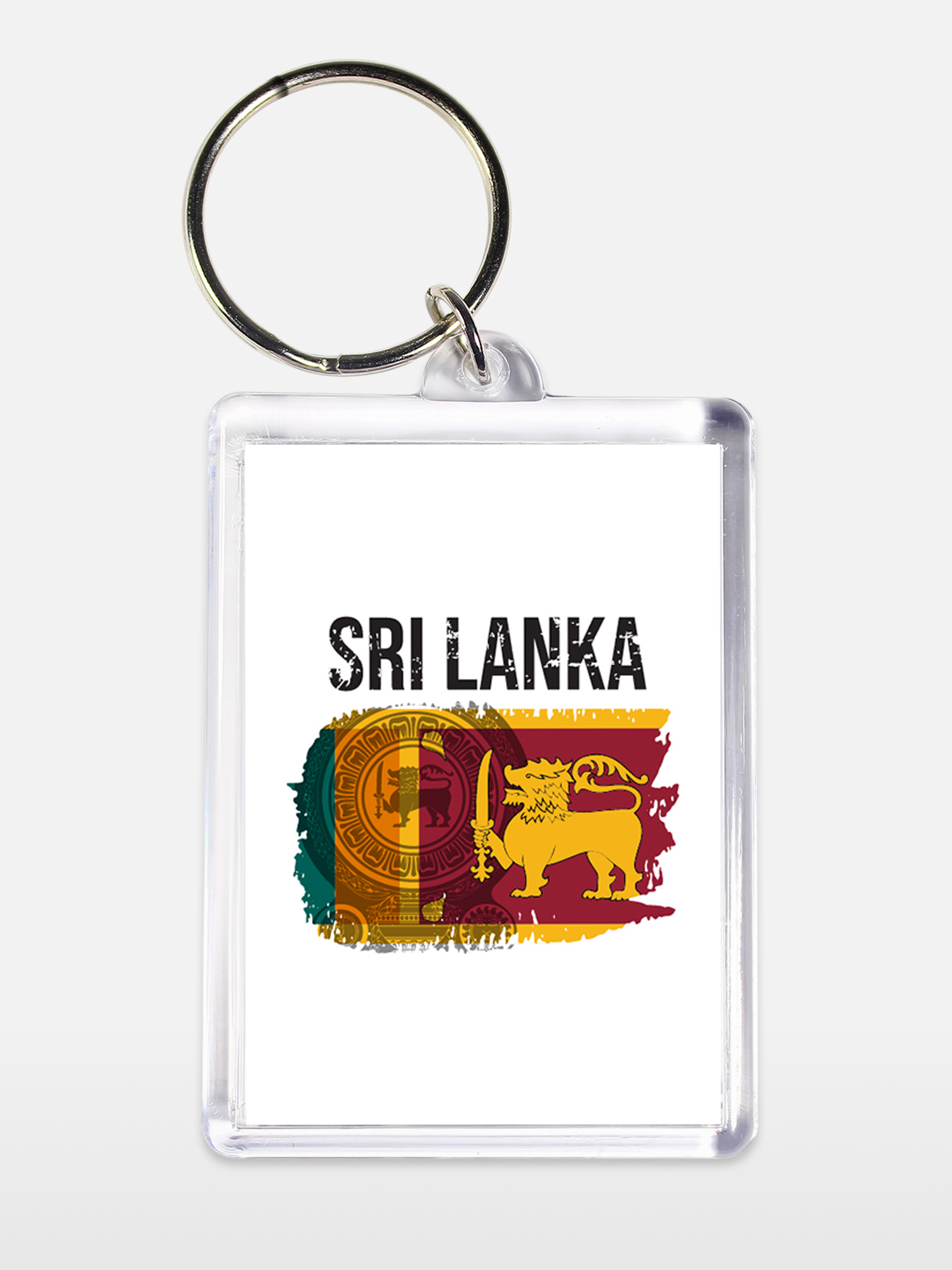 Брелок унисекс Шри-Ланка белый