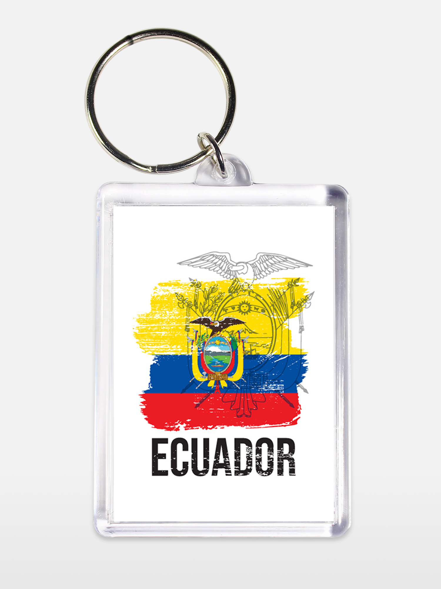 Брелок унисекс Эквадор белый