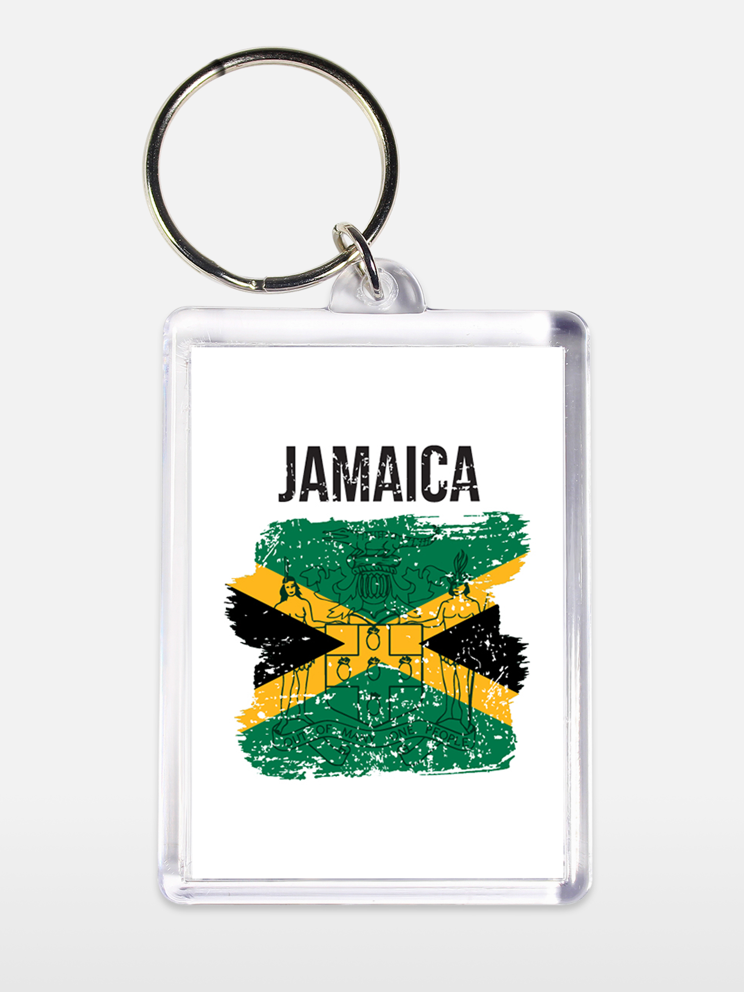 Брелок унисекс Ямайка белый