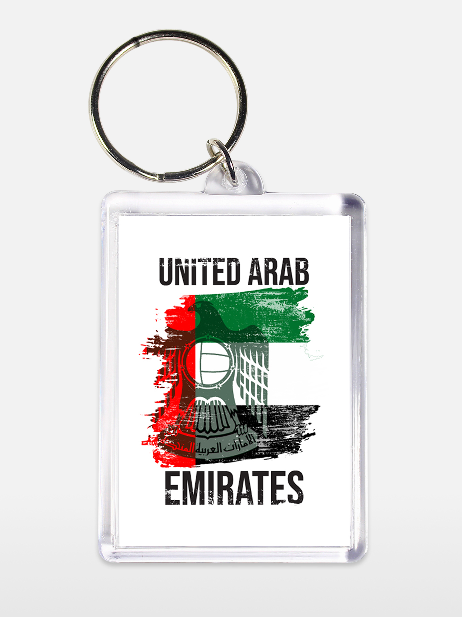 Брелок унисекс ОАЭ белый