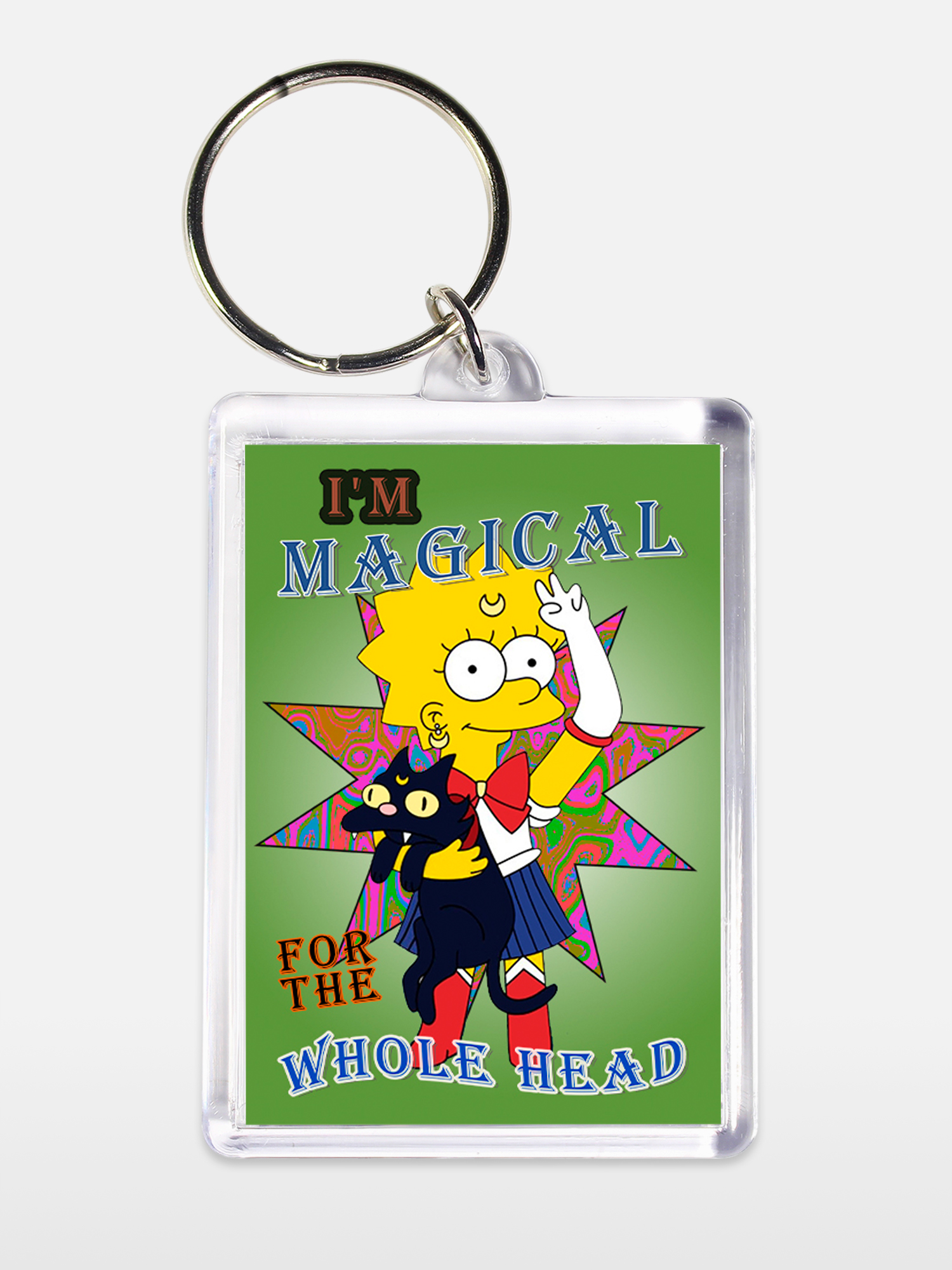 Брелок унисекс Волшебная Лиза белый