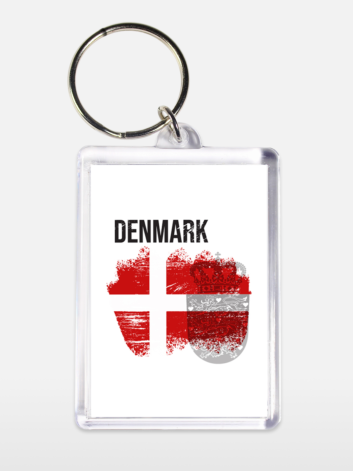 Брелок унисекс Дания белый
