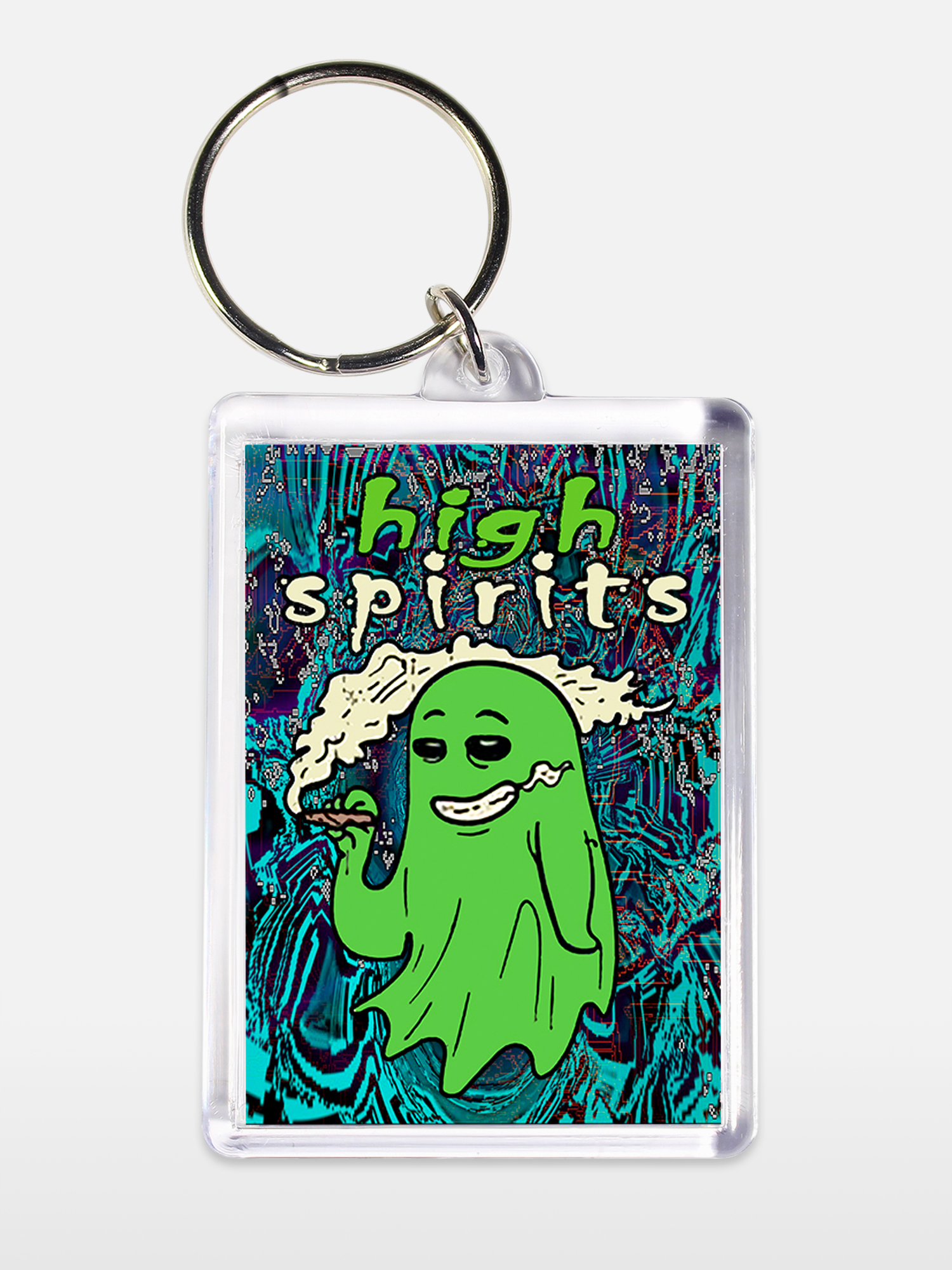 Брелок унисекс Веселое привидение белый