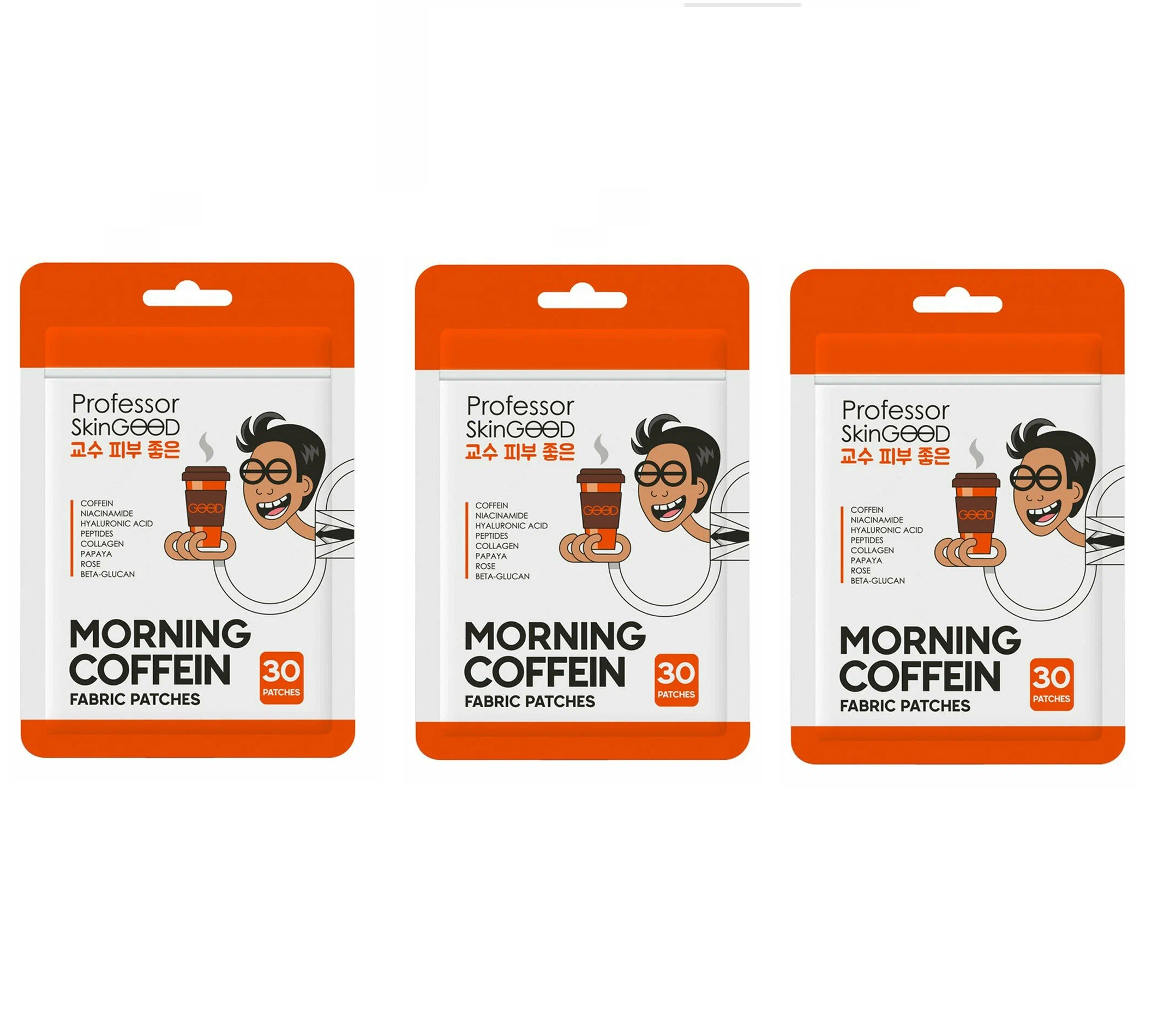 

Патчи Professor SkinGOOD тканевые с кофеином 90 шт, Morning Coffein Fabric Patches