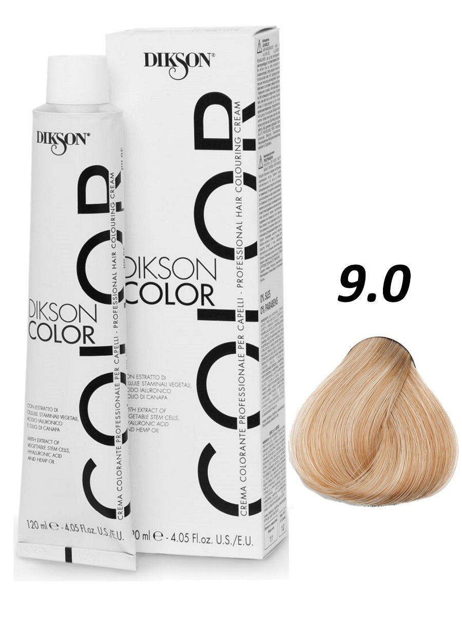 фото Краска для волос dikson color extra color extra сhart. ash new natural пепельная серия 9/0