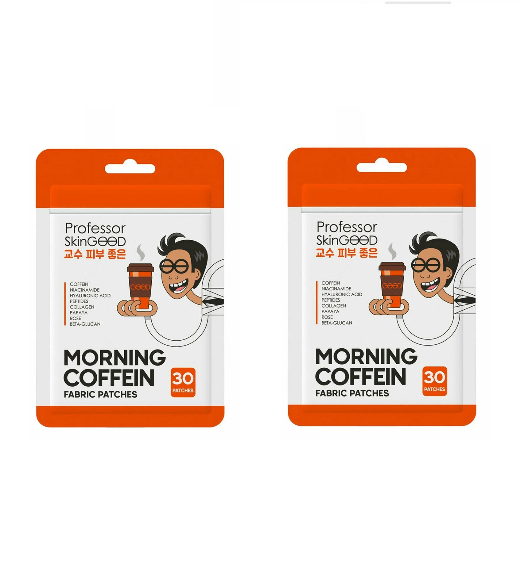 

Патчи Professor SkinGOOD тканевые с кофеином 2 шт, Morning Coffein Fabric Patches