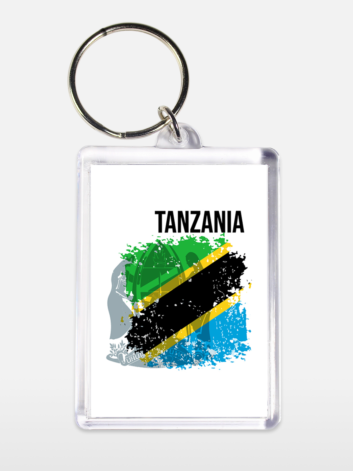 Брелок унисекс Танзания белый