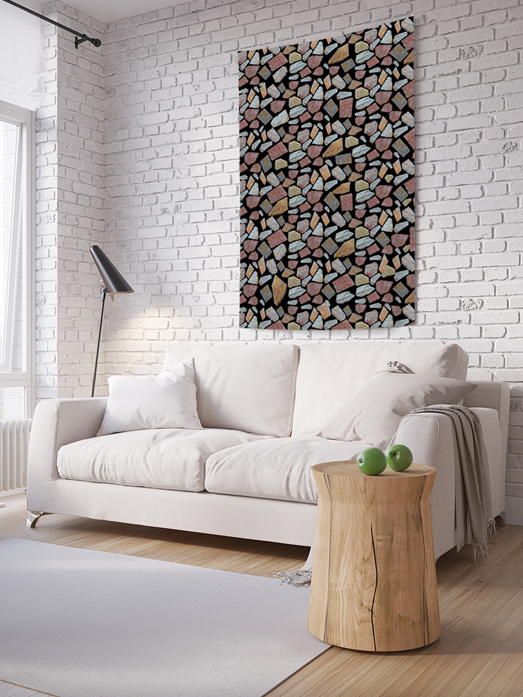 

Вертикальное фотопанно на стену JoyArty Сочетание камней 150x200 см, Сочетание камней