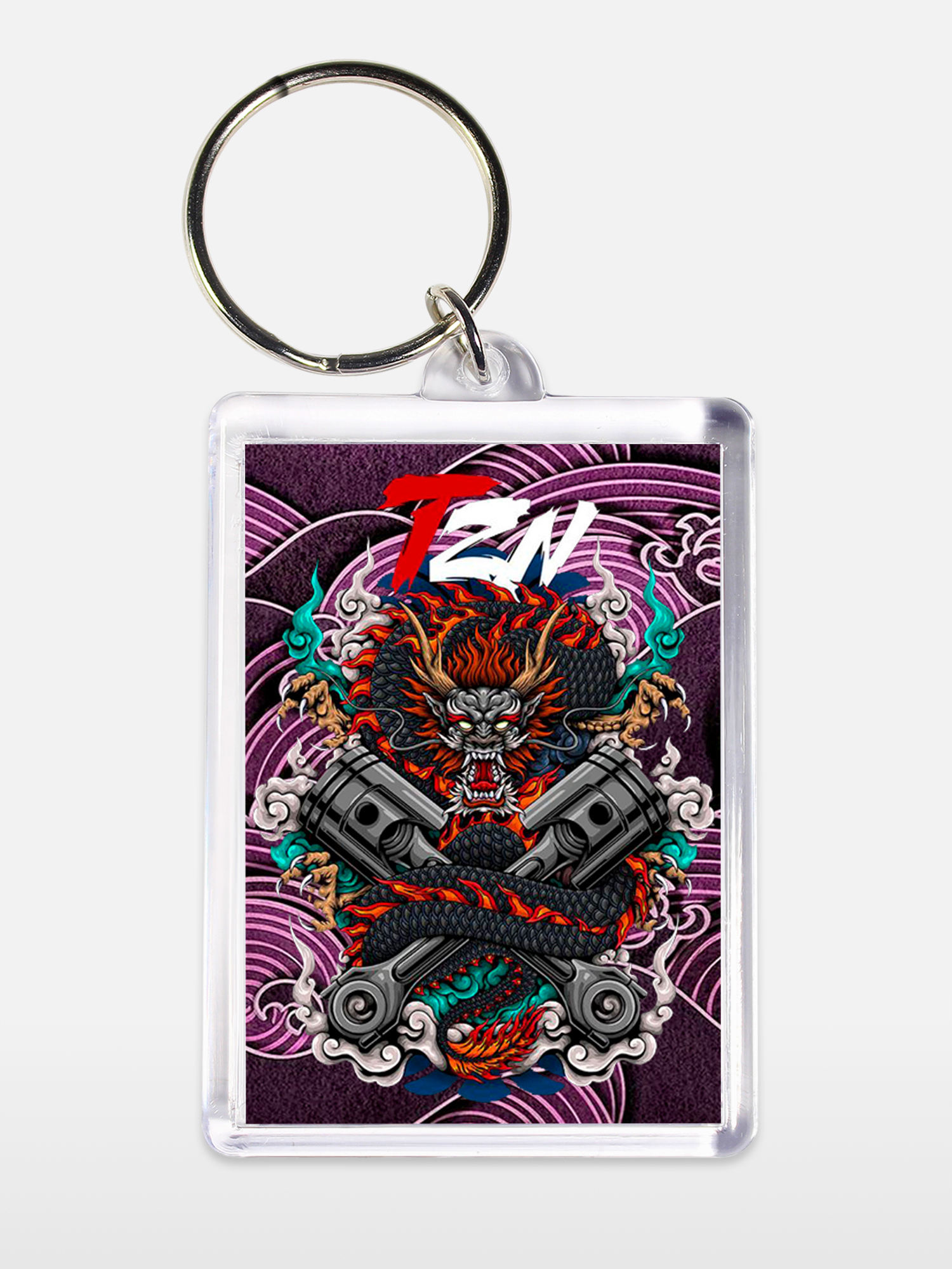 Брелок унисекс TZN белый