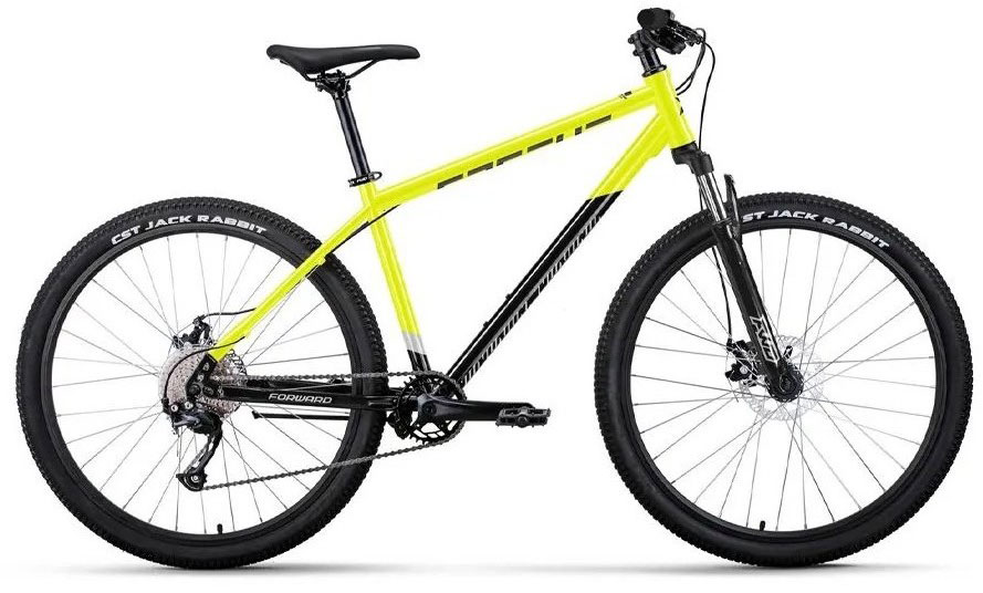 Велосипед FORWARD APACHE 20 D 29 8ск 2023 17 ярко-зеленыйчерный 3089000₽