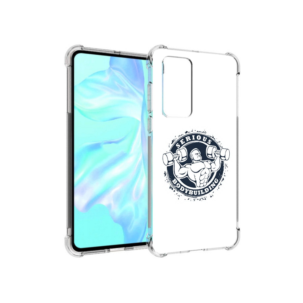 

Чехол MyPads Tocco для Huawei P40 бодибилдинг воля к победе, Прозрачный, Tocco