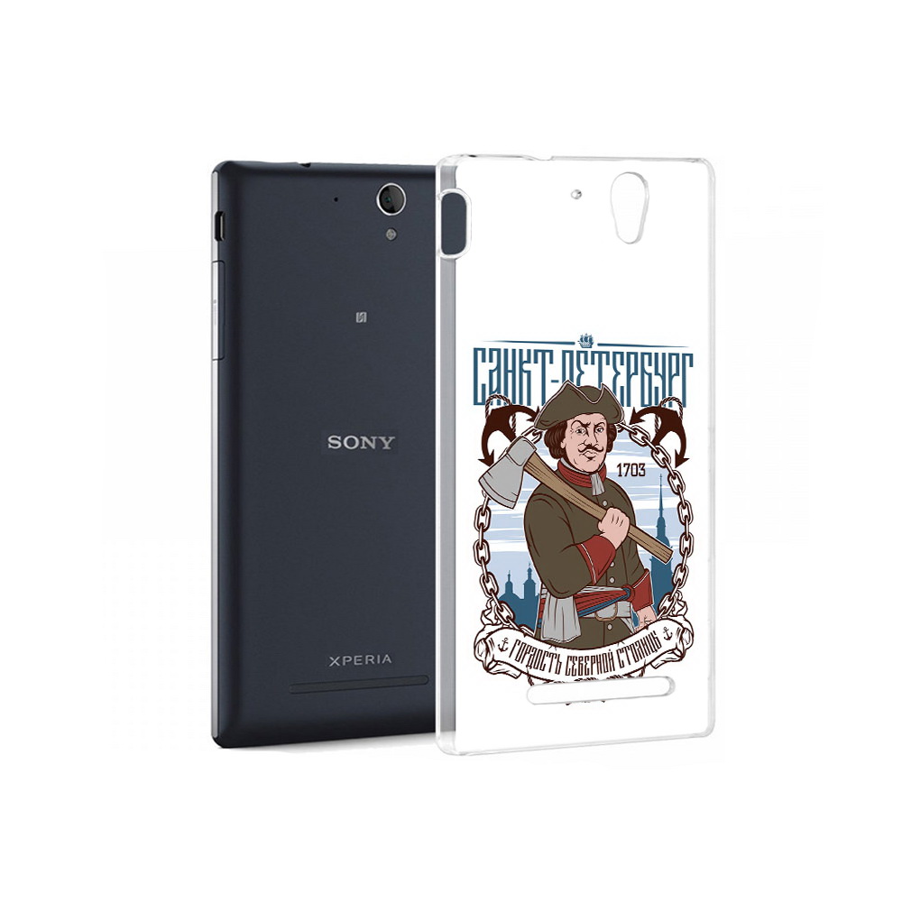 

Чехол MyPads Tocco для Sony Xperia C3 Петр первый (PT18760.251.134), Прозрачный, Tocco