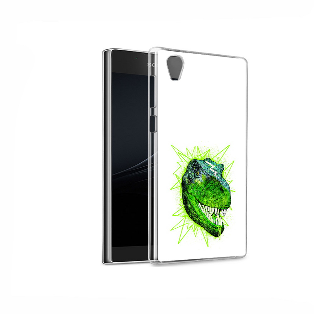 

Чехол MyPads Tocco для Sony Xperia L1 зеленый динозавр (PT66853.250.358), Прозрачный, Tocco