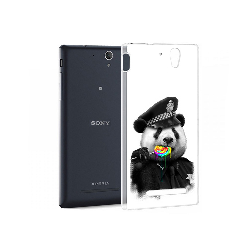 

Чехол MyPads Tocco для Sony Xperia C3 Панда полиция (PT18760.251.130), Прозрачный, Tocco