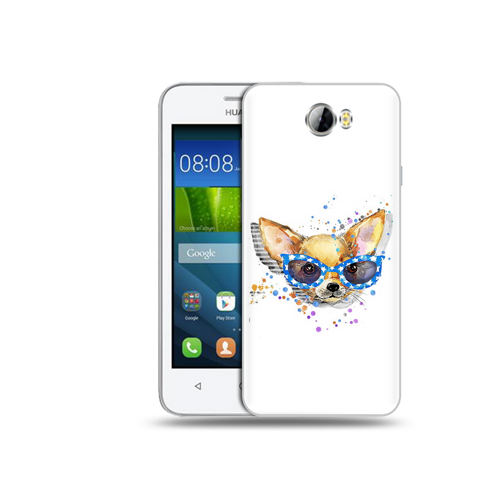 Чехол MyPads Tocco для Huawei Y5 II чихуа-хуа в очках (PT27651.44.691)