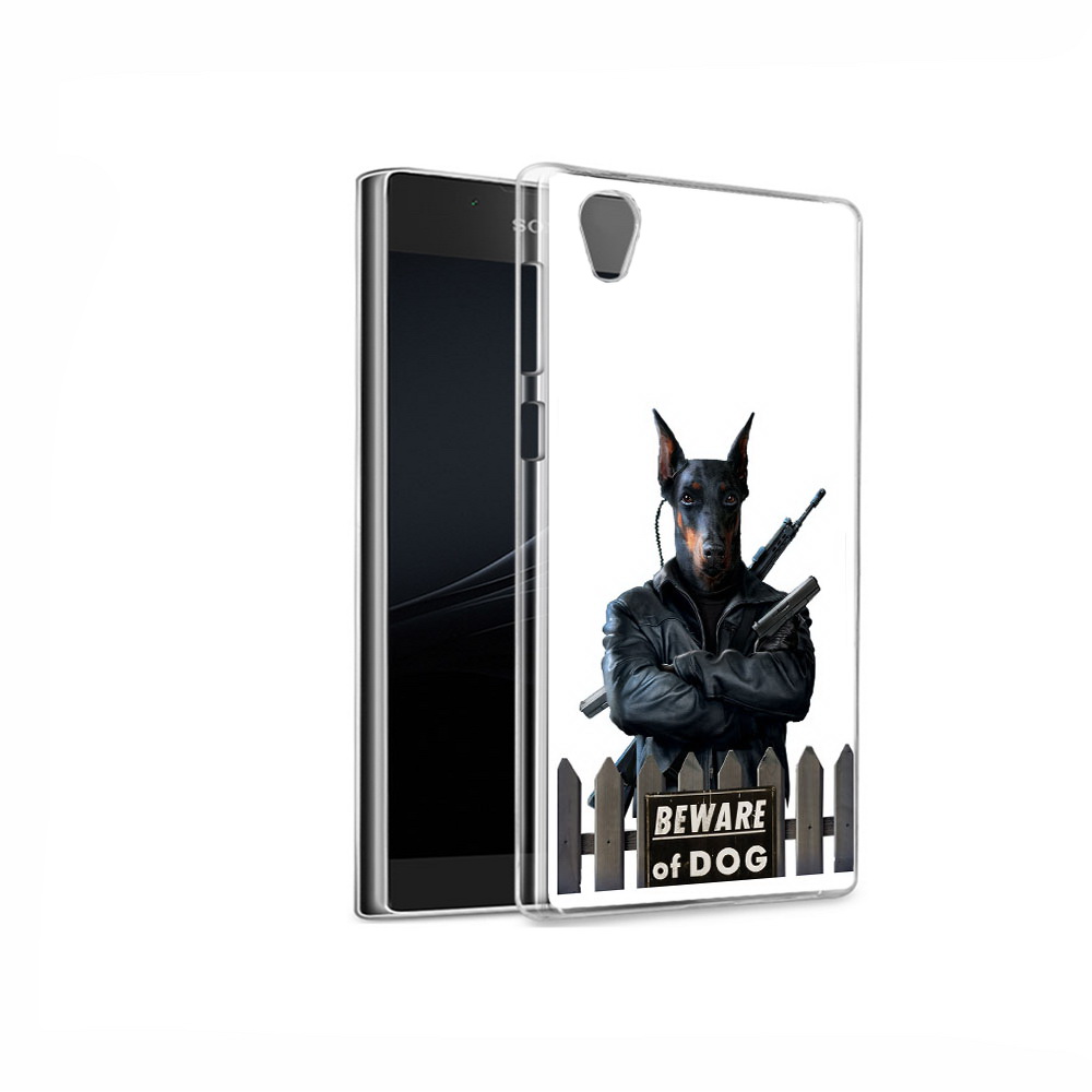 

Чехол MyPads Tocco для Sony Xperia L1 доберман (PT66853.250.332), Прозрачный, Tocco