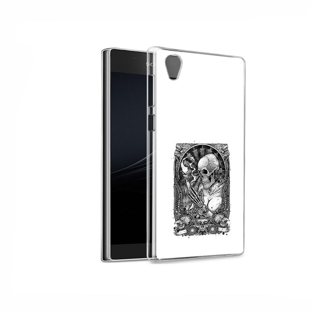 

Чехол MyPads Tocco для Sony Xperia L1 девушка скелет (PT66853.250.316), Прозрачный, Tocco