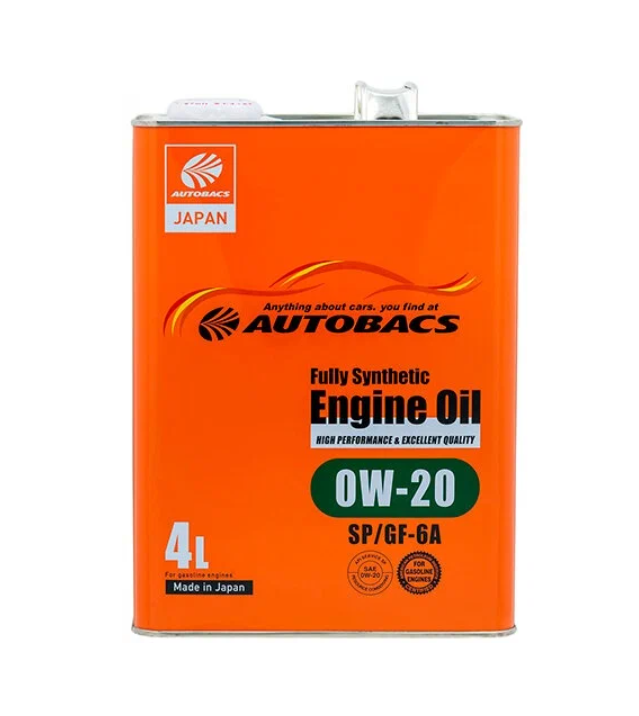 AUTOBACS Масло Моторное Autobacs Engine Oil 0W-20 Sp Gf-6A 4Л A00032230 100058678423