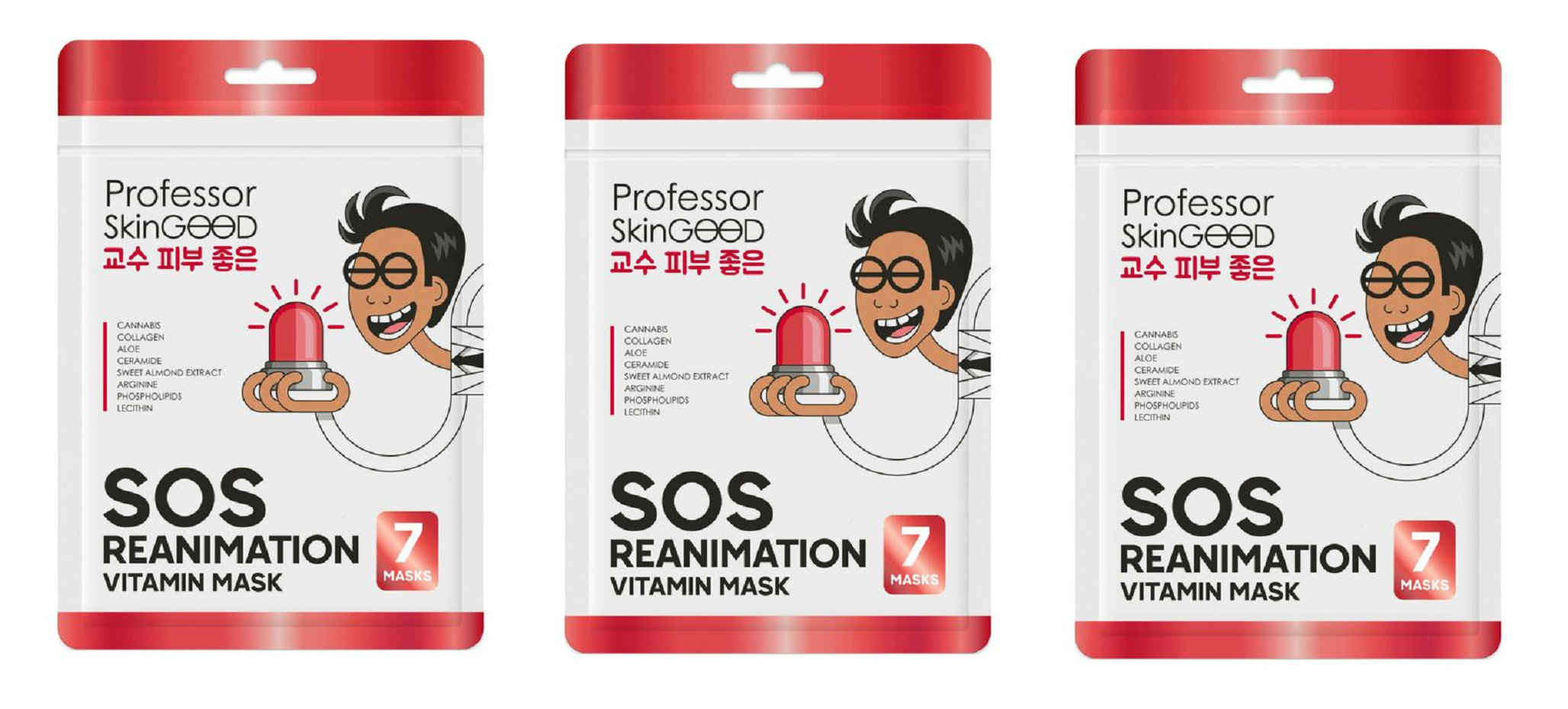 

Маска для лица Professor SkinGOOD косметическая sos reanimation 3 шт