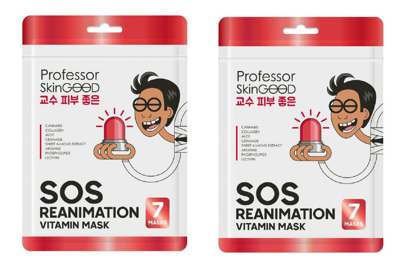 

Маска для лица Professor SkinGOOD косметическая sos reanimation 2 шт