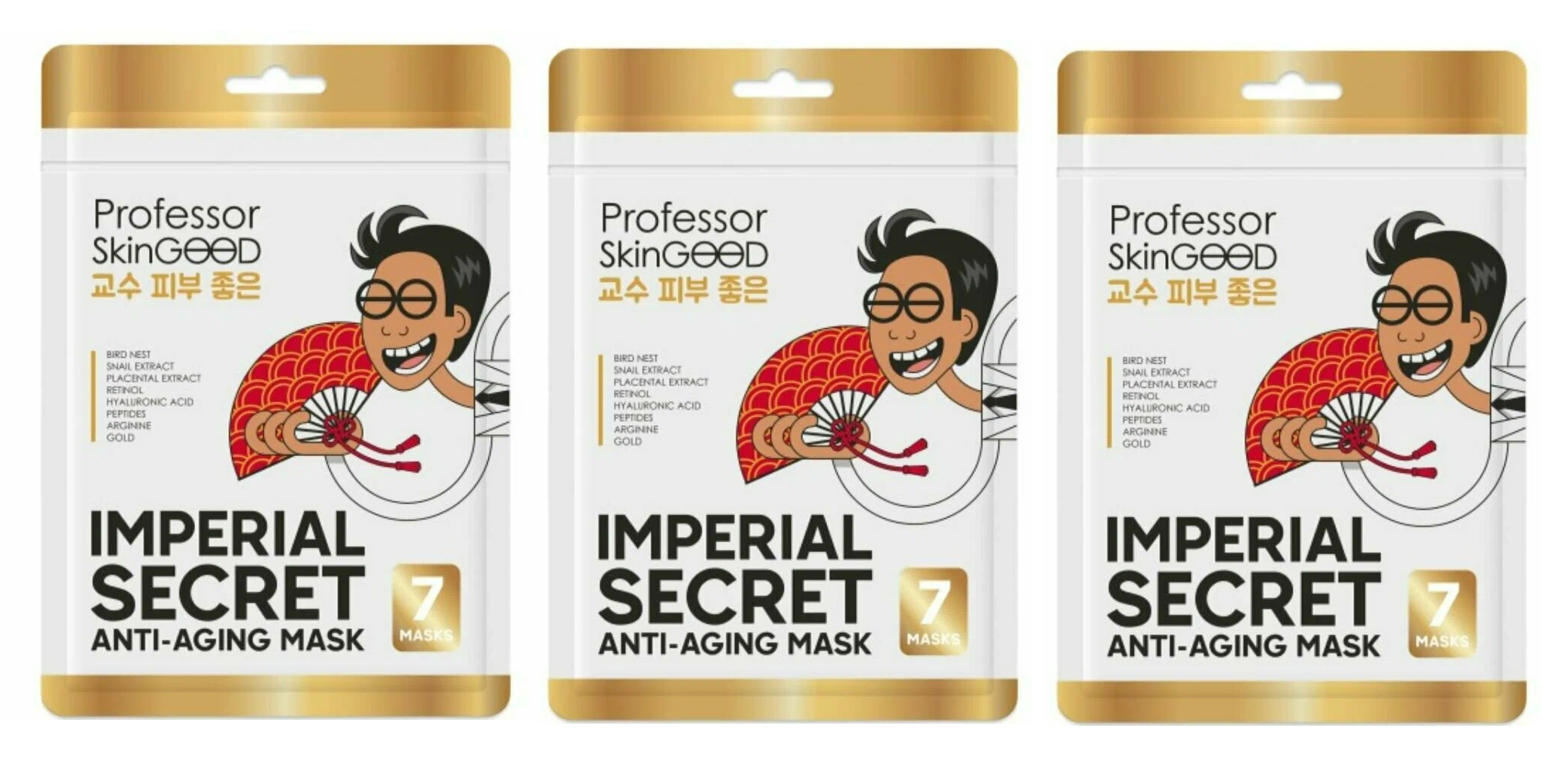 Маска для лица Professor SkinGOOD Омолаживающая Императорский уход 3 шт