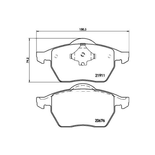 

Тормозные колодки дисковые AUDI A3 (8L1), TT (8N3), TT Roadster (8N9) / SEAT