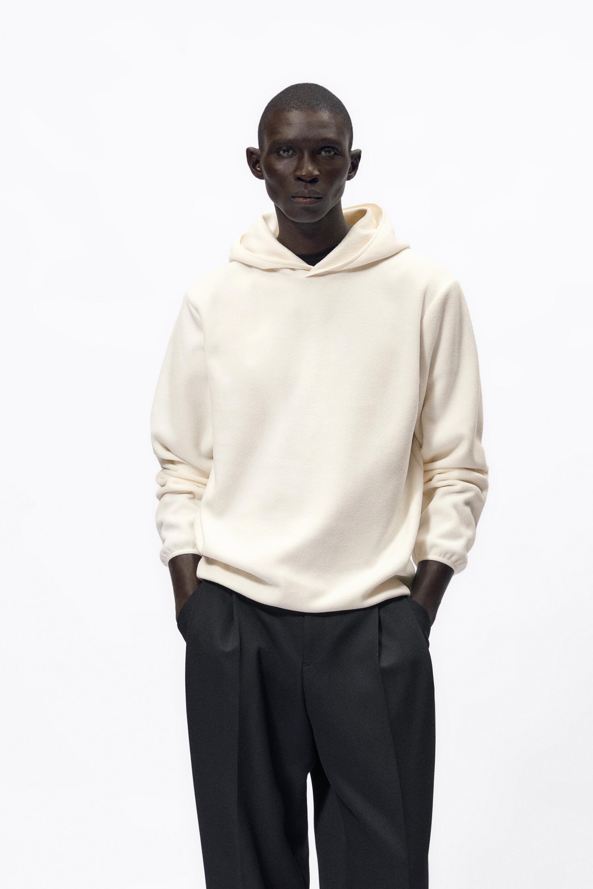 

Толстовка мужская ZARA 04087364 белая M, 04087364