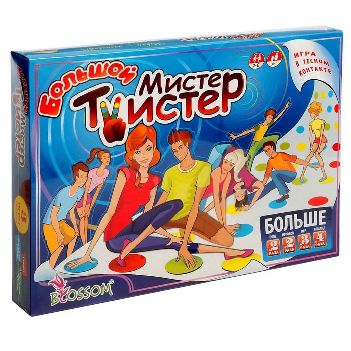 Напольная игра «Большой Мистер Твистер» развивающая игра с карточками el bascotoys развивай ка транспорт