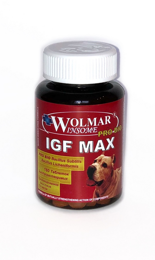 Витаминно-минеральный комплекс для крупных собак WOLMAR WINSOME PRO BIO IGF MAX 180 таб
