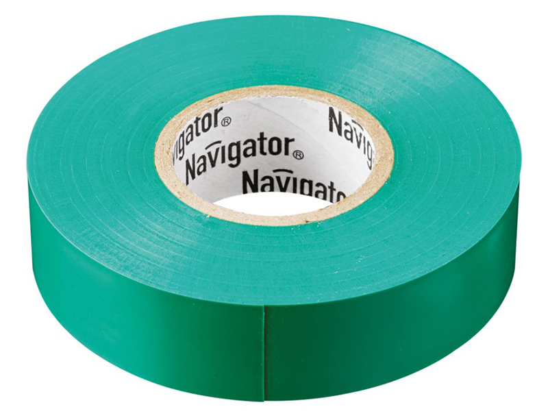 Изолента Navigator NIT-B15-10/G 15mm x 10m Green 71 232