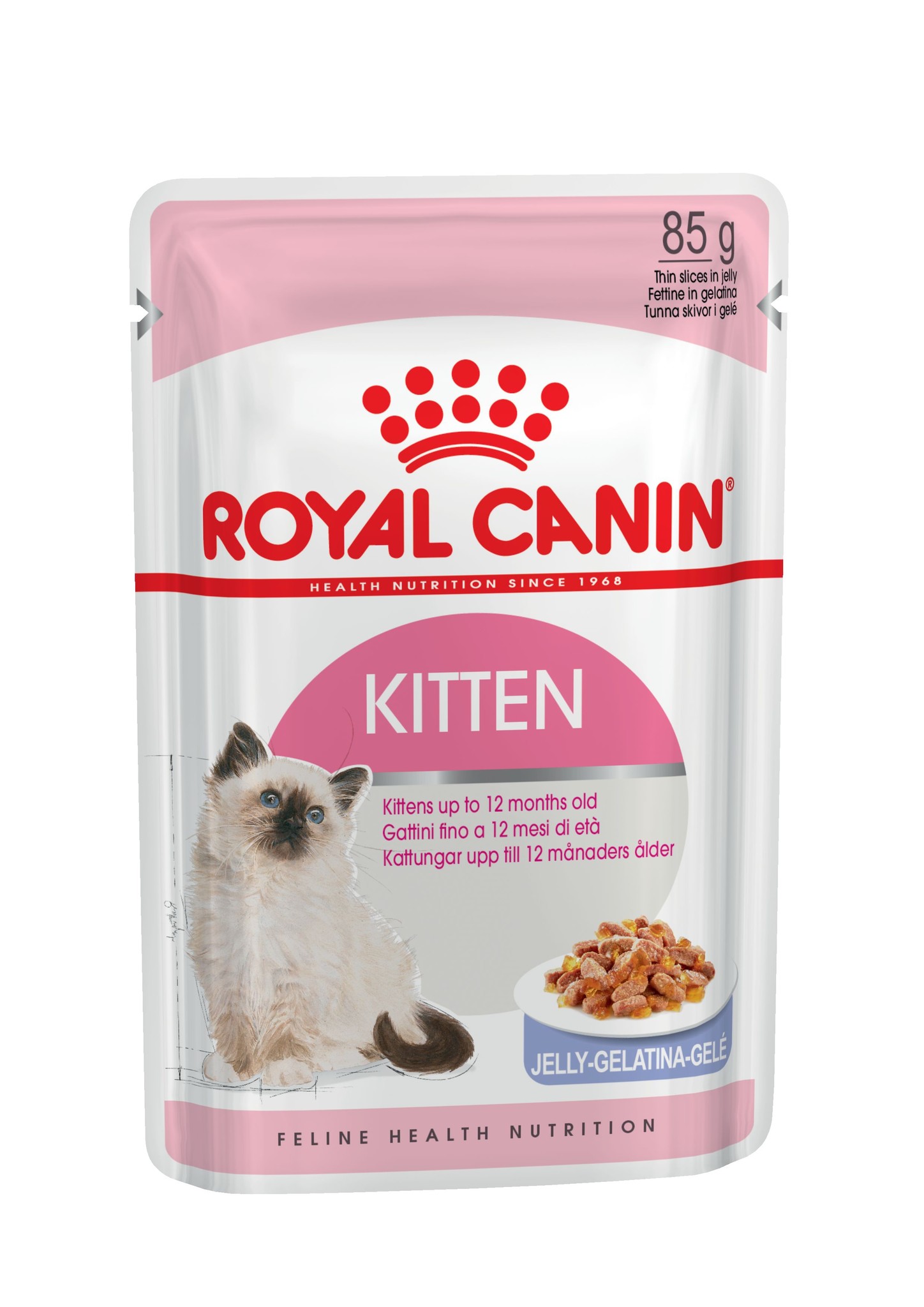 Влажный корм для котят Royal Canin Kitten, мясо в желе, 24шт по 85г