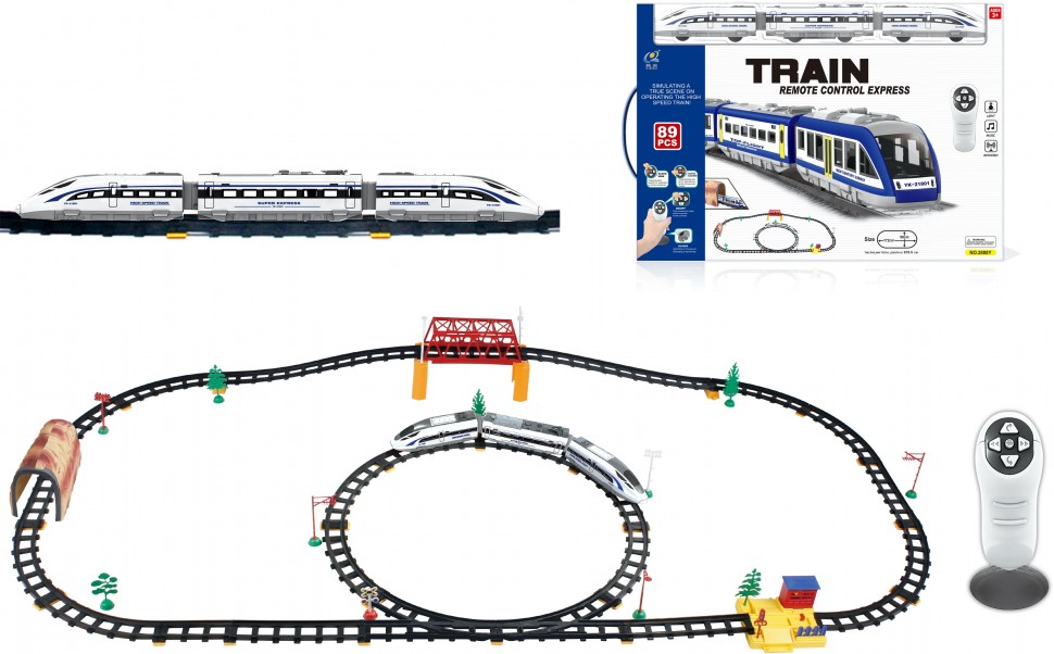 фото Железная дорога с пультом управления (поезд сапсан, длина полотна 618 см)- 2808y-2 cs toys
