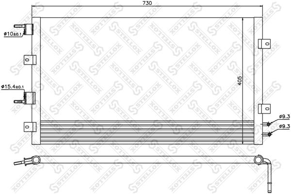 

Радиатор Кондиционера Chrysler Stratus 2.0/2.4/2.7 00> Stellox 1045372_sx Stellox арт. 104