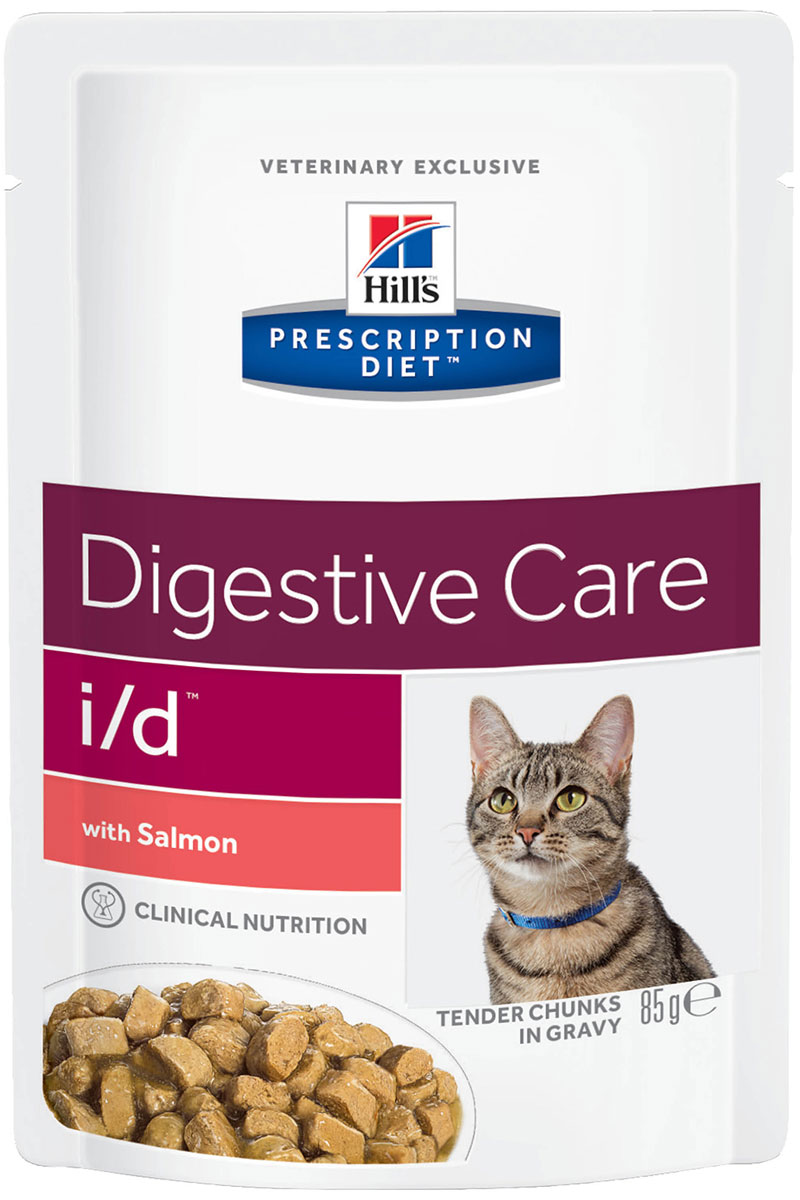 

Влажный корм для кошек Hill's Prescription Diet Digestive Care, лосось, 12шт, 85г, Prescription Diet Digestive Care