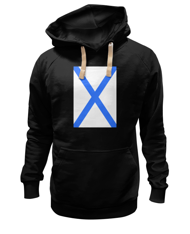 

Худи унисекс Printio Андреевский флаг черное 2XL, Черный, Андреевский флаг