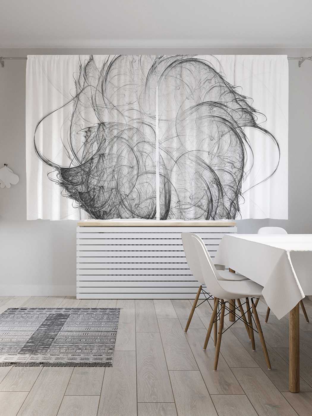 

Шторы JoyArty с фотопечатью "Магический знак" из сатена, 290х180 см, Магический знак