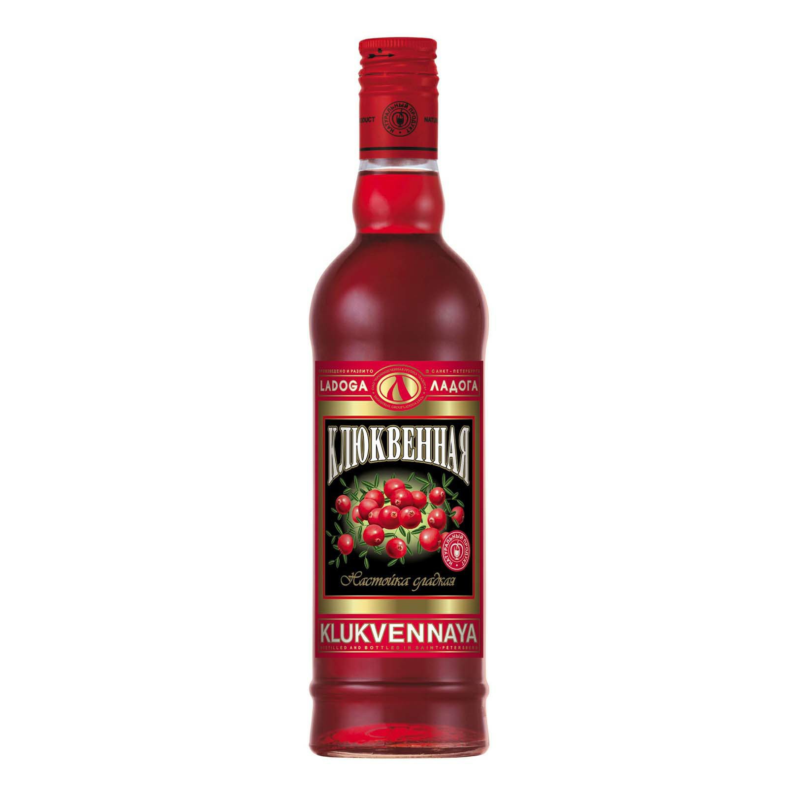 

Настойка Ладога Клюквенная 20% 0,5 л