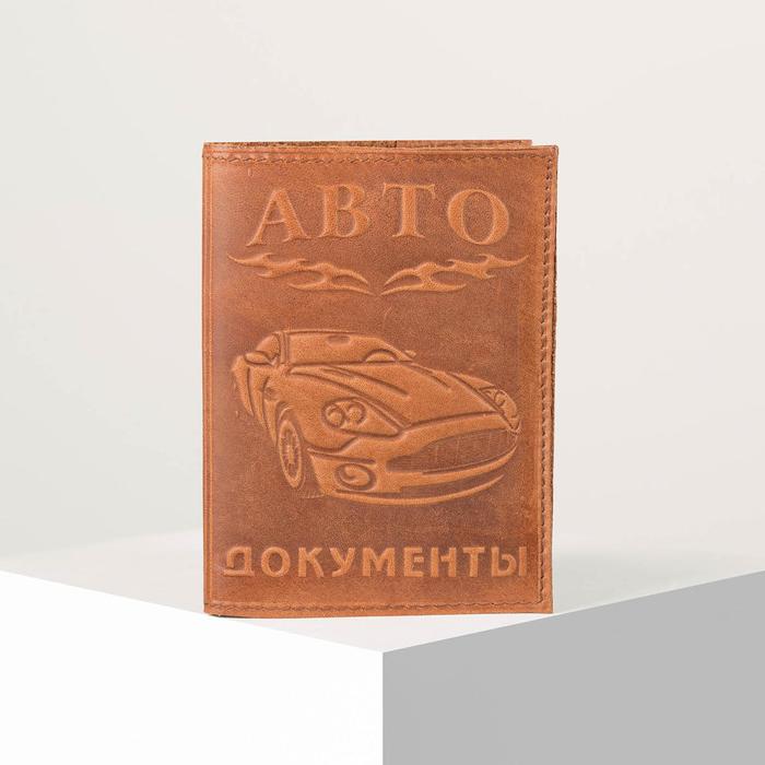 

Обложка для автодокументов унисекс NoBrand 320599, коричневый, 320599