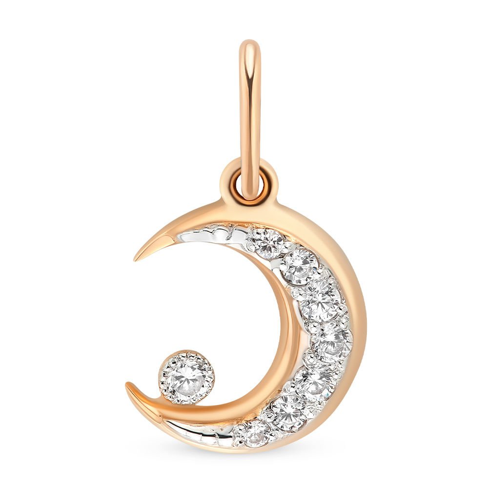 

Подвеска из красного золота 585Gold 603003937, фианит, 603003937