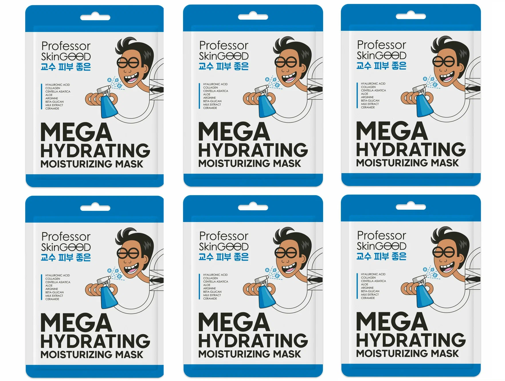 

Маска для лица Professor SkinGOOD Увлажняющая Mega Hydrating Moisturizing Mask 6 шт